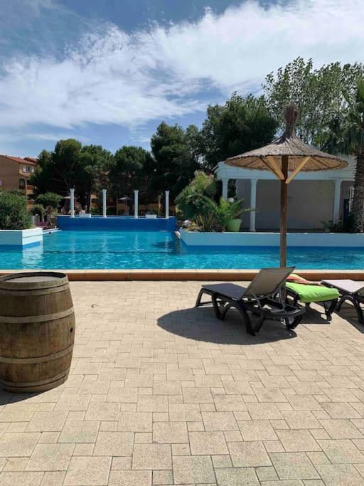 Appartement Cosy Confort Parking Clim Wifi Linge Acces Piscine Non Inclus Canet-en-Roussillon Exterior foto